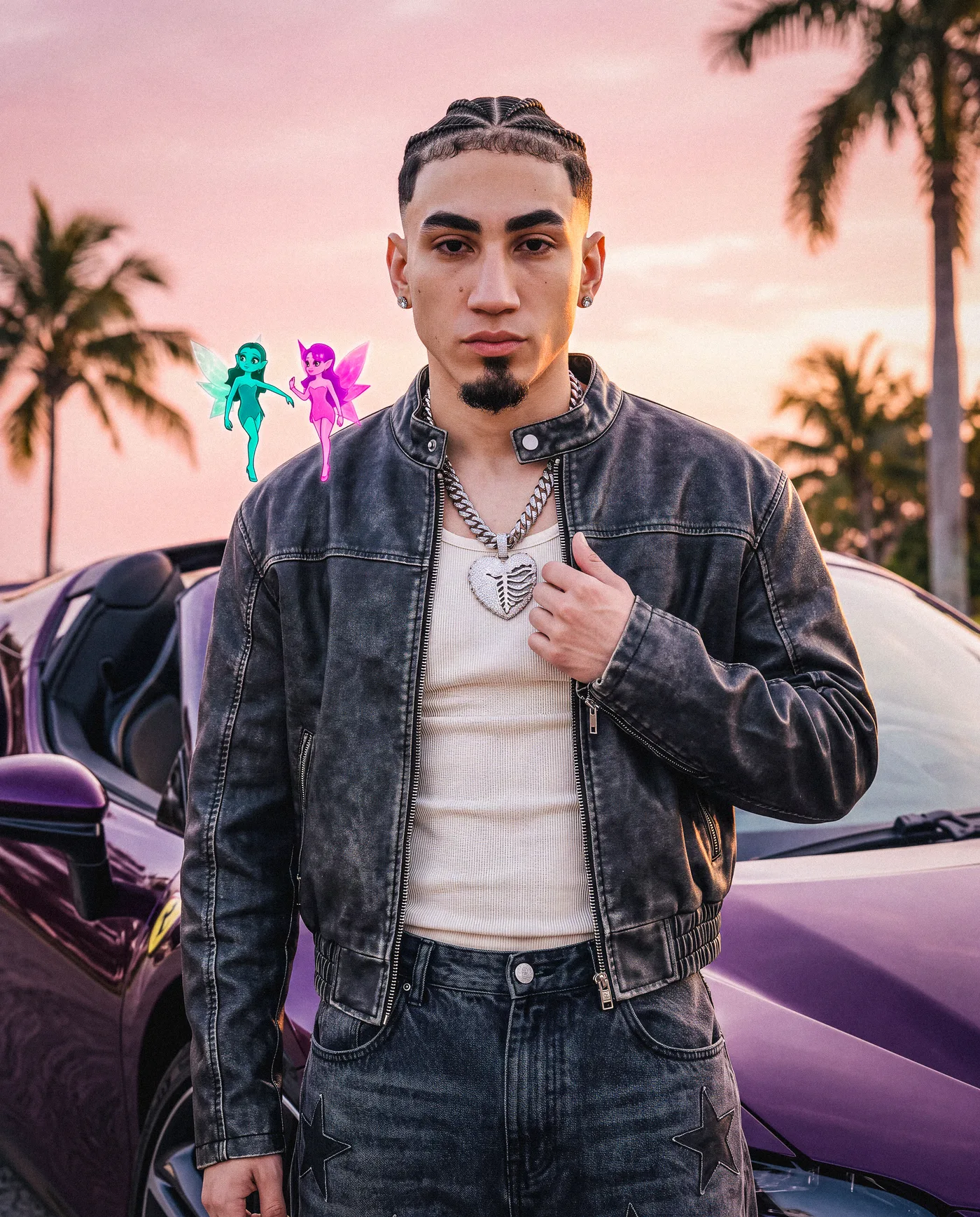 Purple Ferrari 1