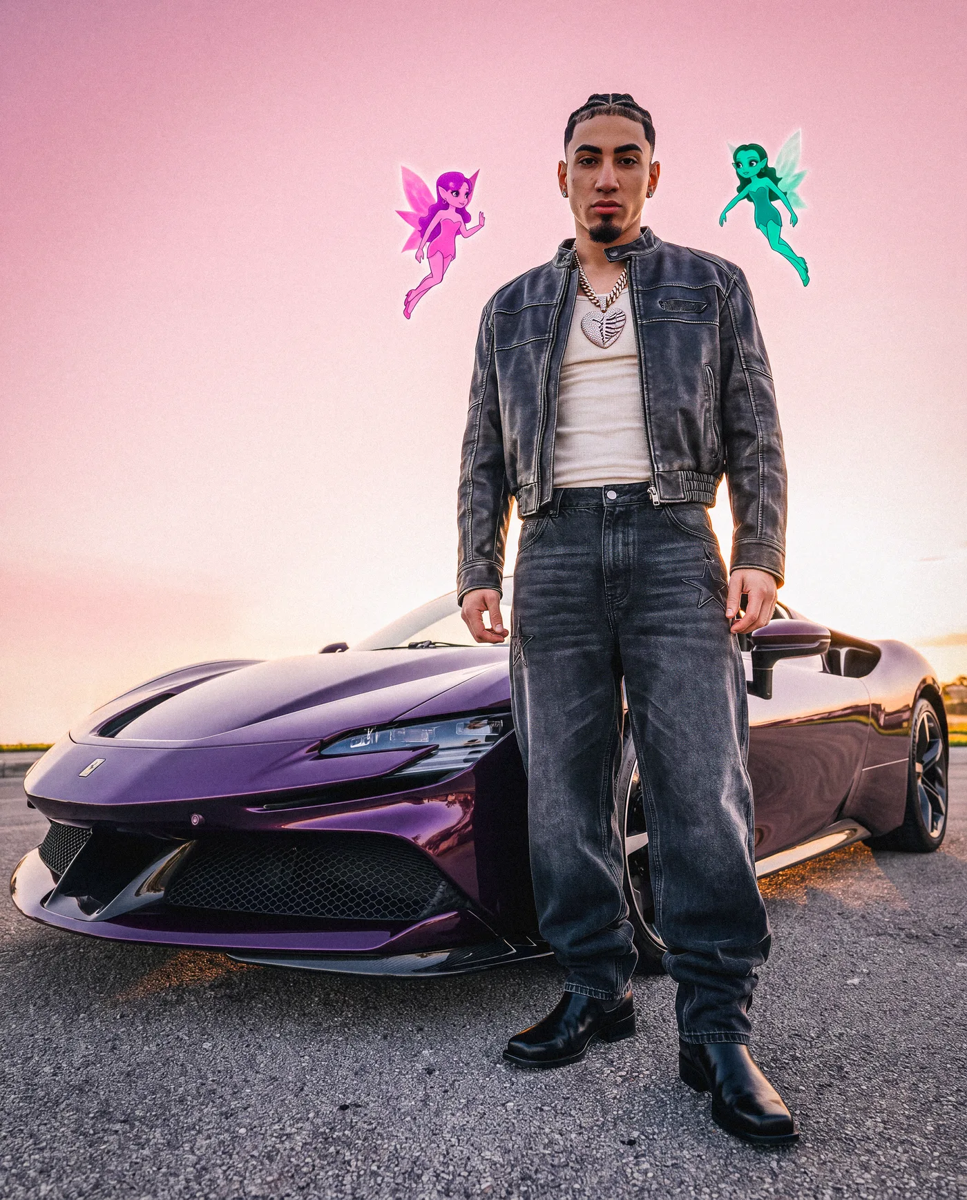 Purple Ferrari 4