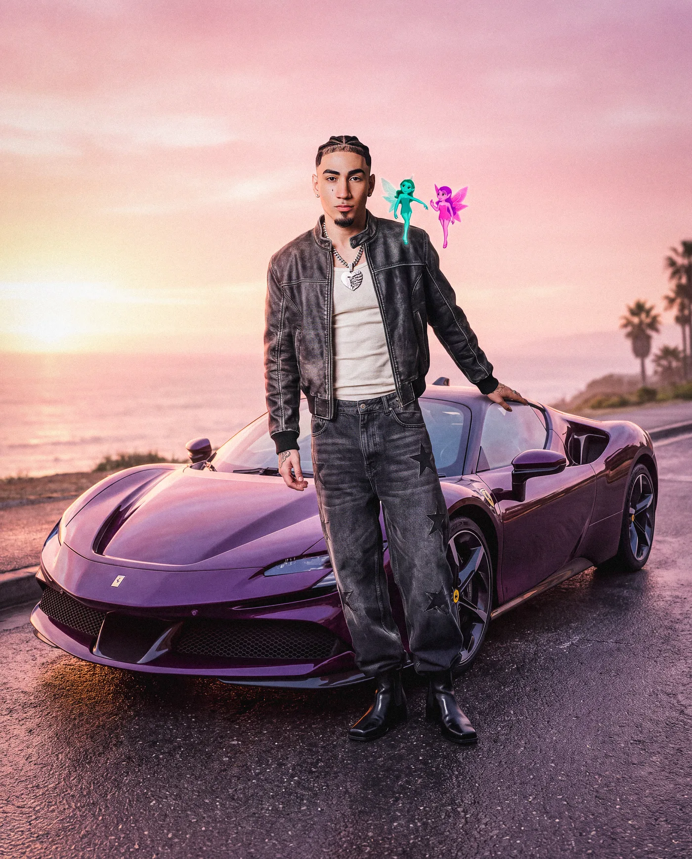 Purple Ferrari 5