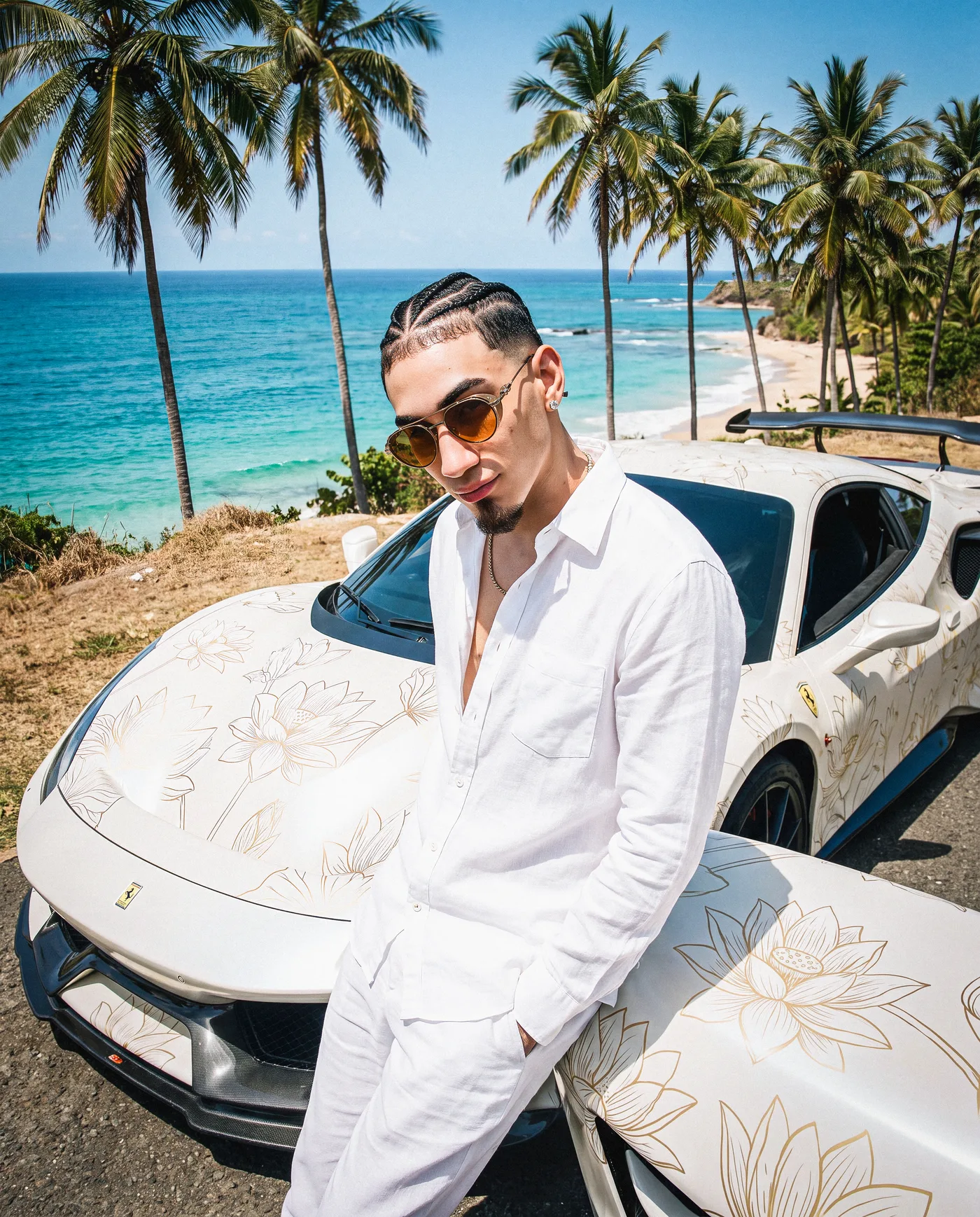 White Ferrari 4