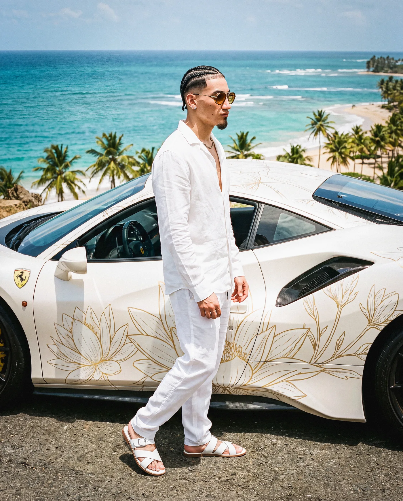 White Ferrari 6