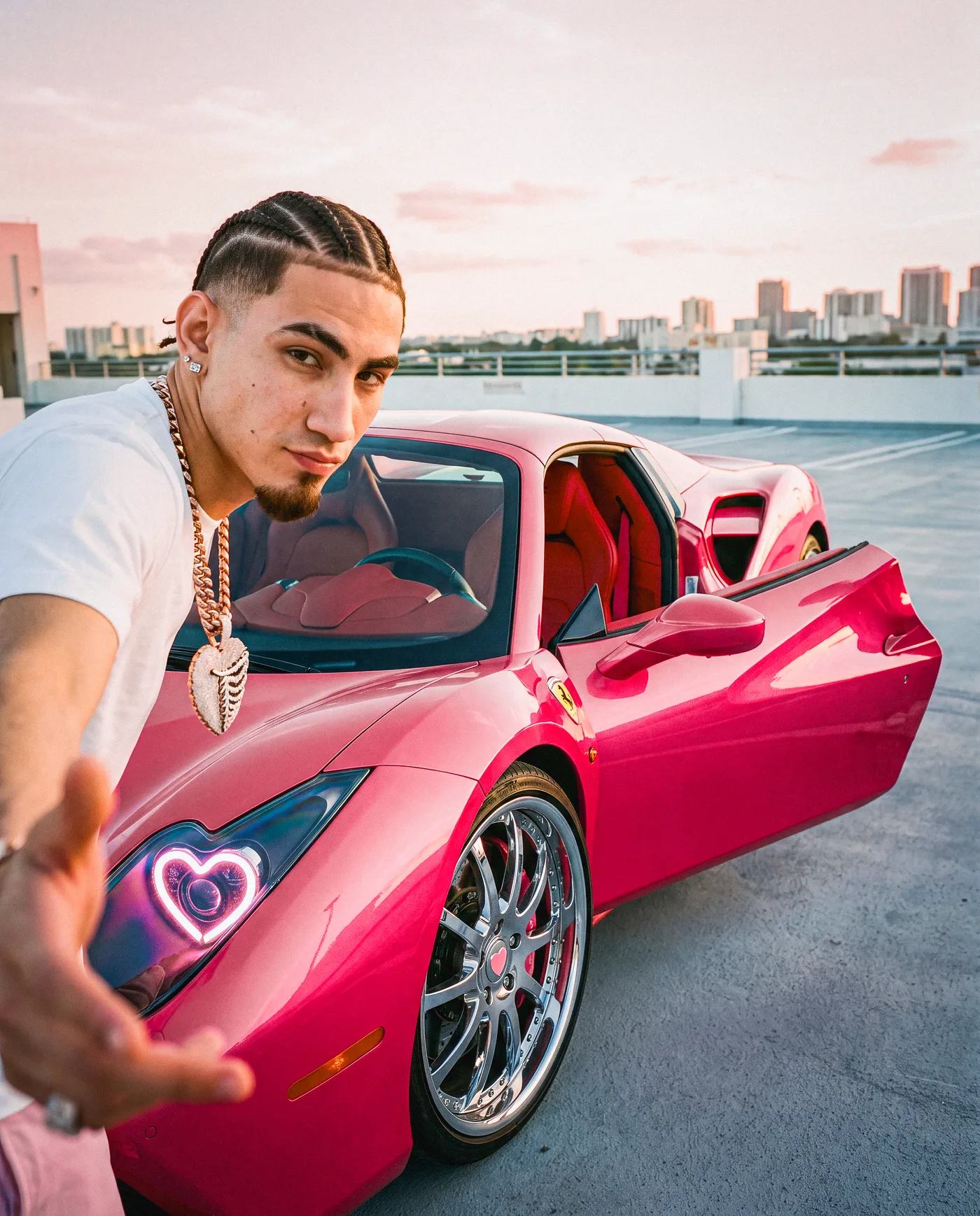 Pink Ferrari 5