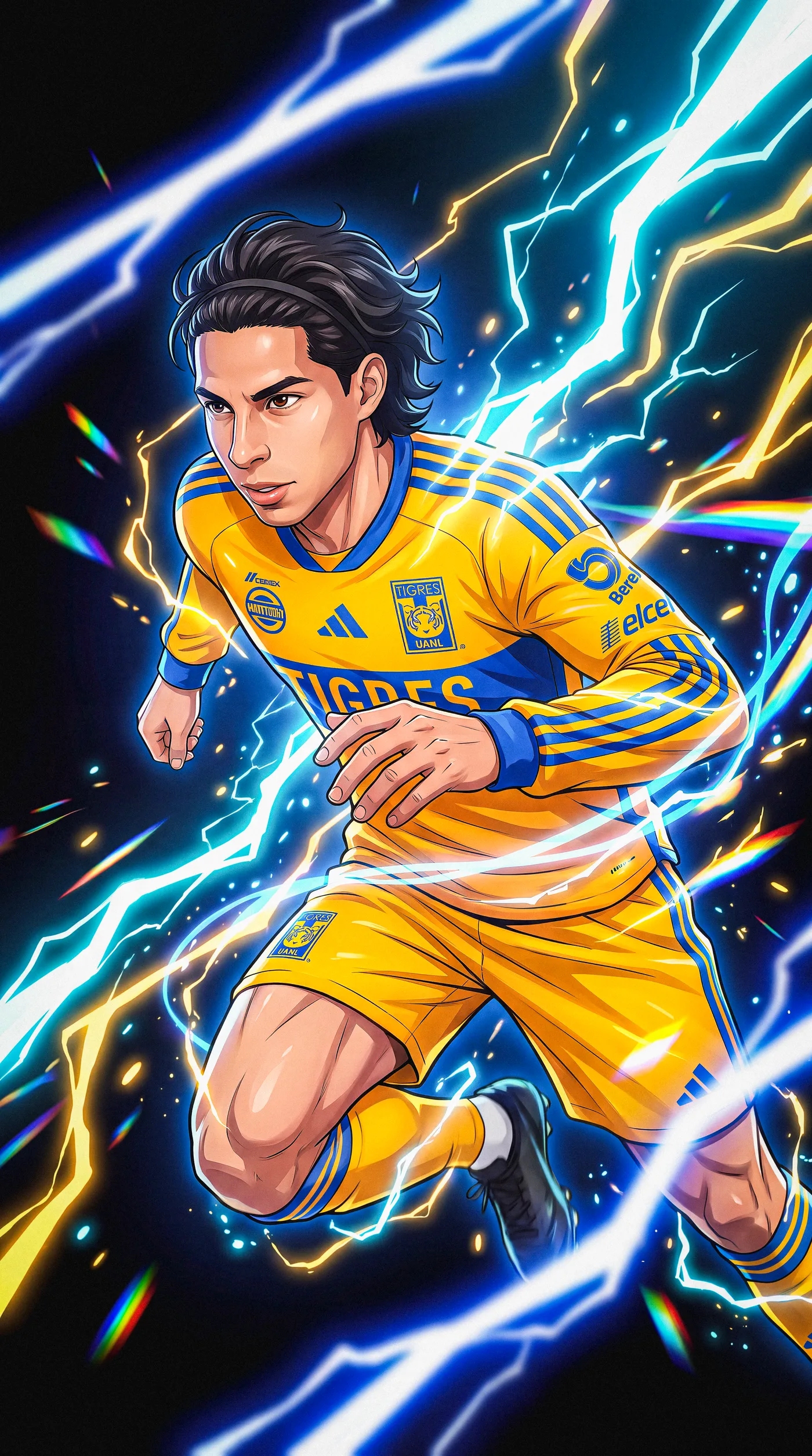 Tigres Players Anime Style 1