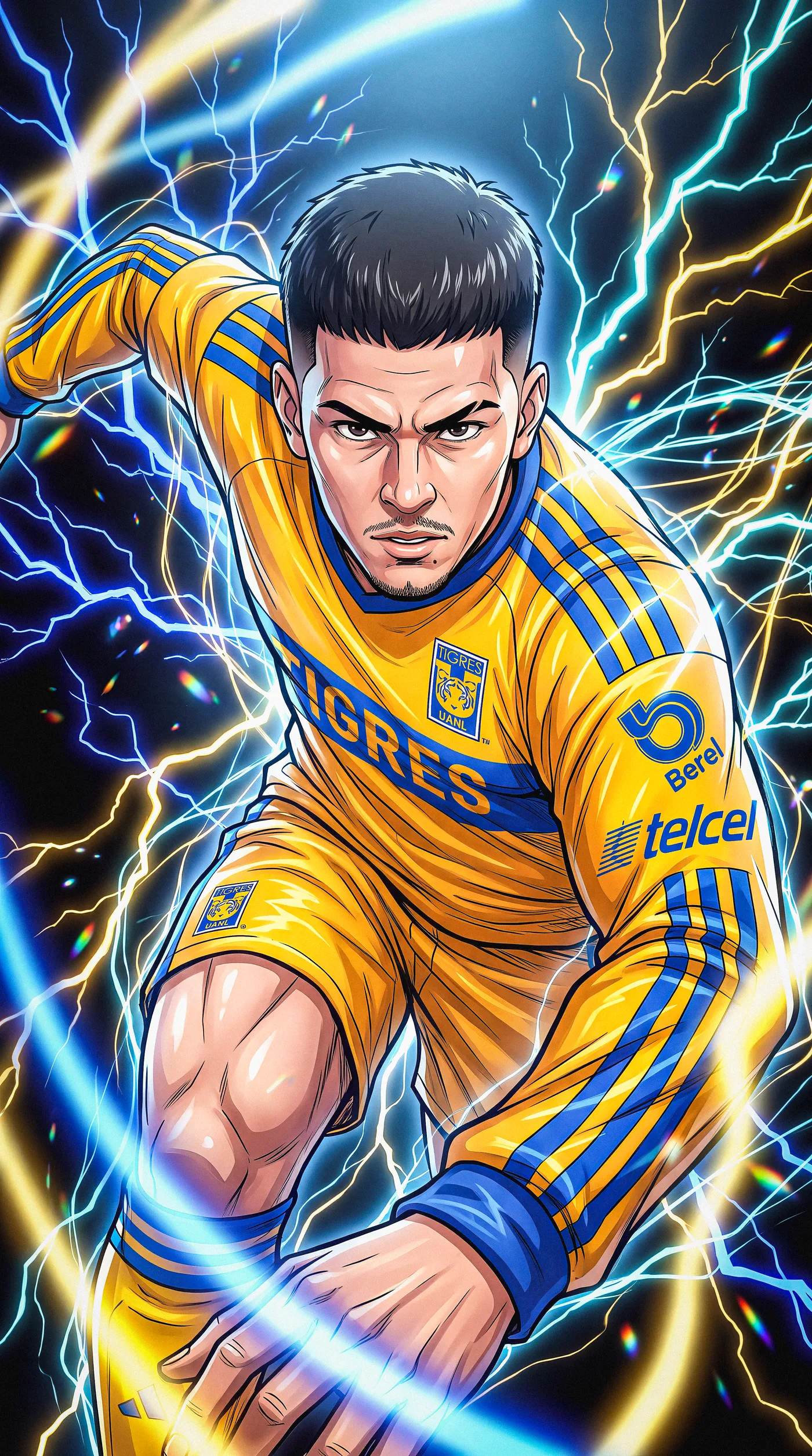 Tigres Players Anime Style 2